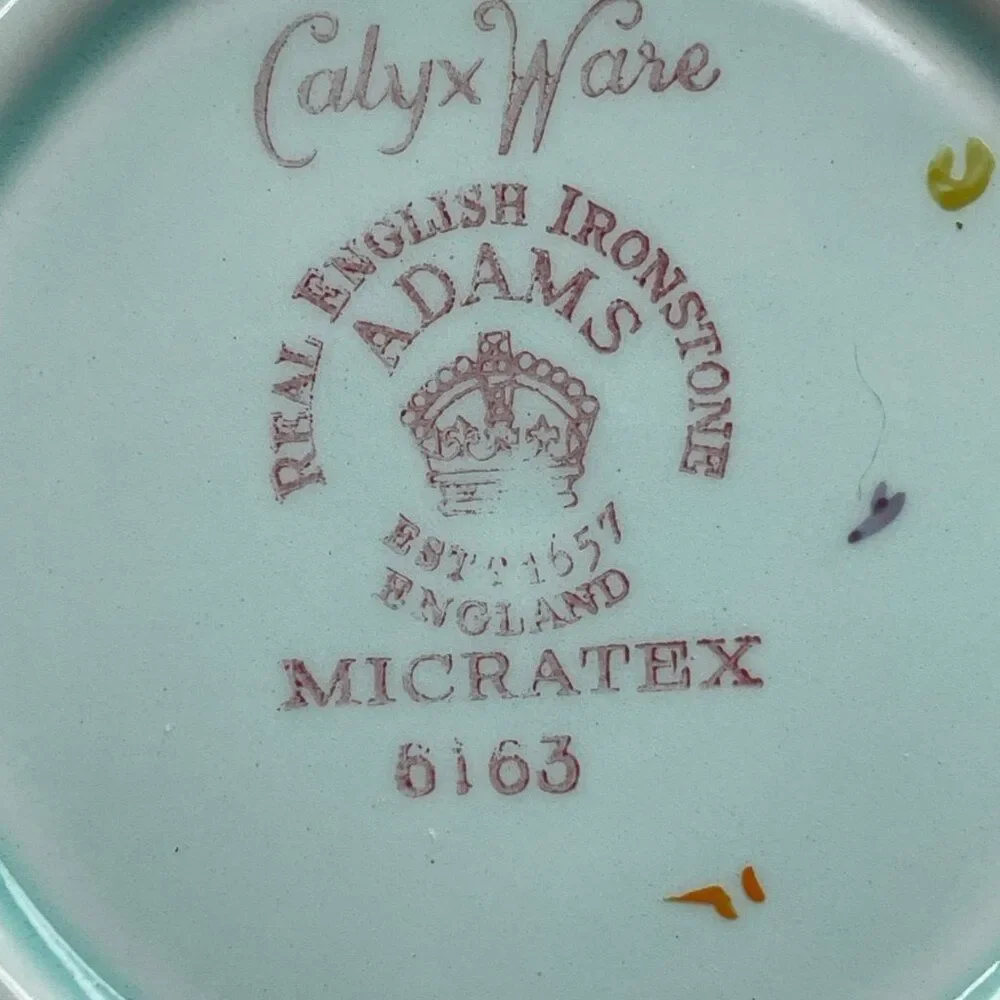 Vintage Adams England Calyx Ware 6